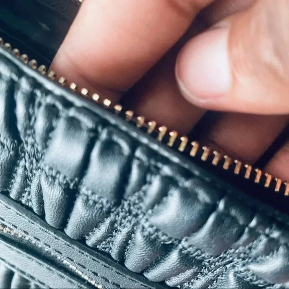 ZARA BLACK MINI BAG POUCH WITH  FRINGE - Picture 4 of 9